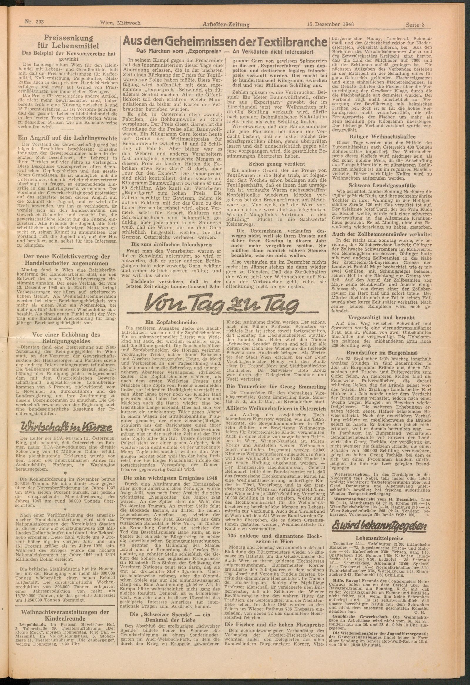 Historischer Zeitungsartikel über den Tirolerbund in Wien, Dokument 3